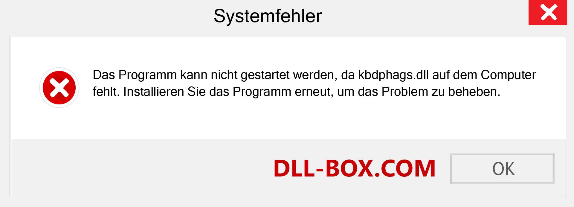 kbdphags.dll-Datei fehlt?. Download für Windows 7, 8, 10 - Fix kbdphags dll Missing Error unter Windows, Fotos, Bildern